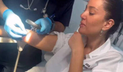 Koluna kene yapışan Pelin Akil’in endişe dolu anları