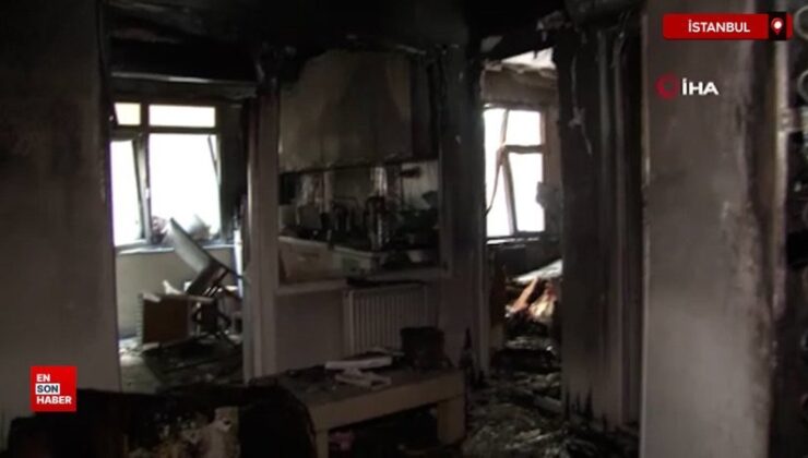 Küçükçekmece’de birlikte yaşadığı bayanın konutunu ateşe verdi