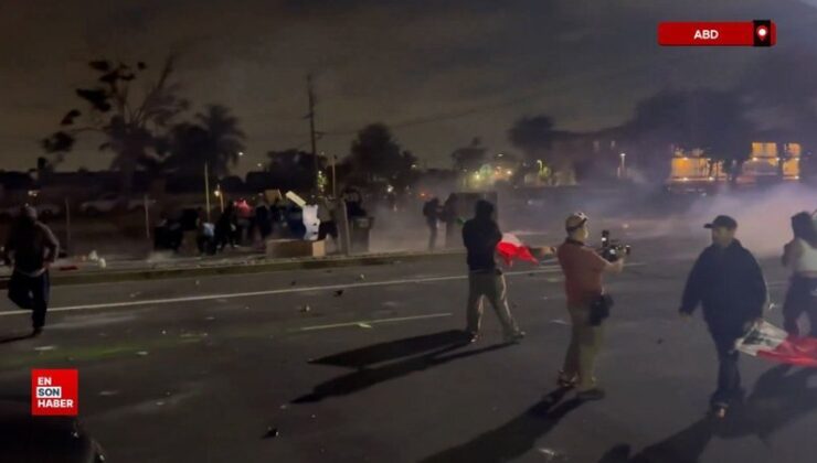 Los Angeles’ta göçmenlerin gözaltına alınmasına reaksiyon