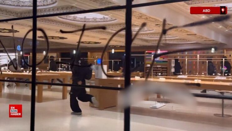 Los Angeles’ta protestocular Apple mağazasını yağmaladı