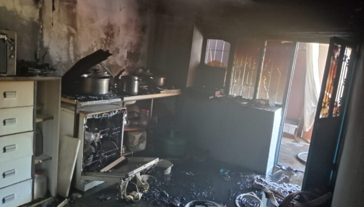 Malatya’da korkutan mesken yangını