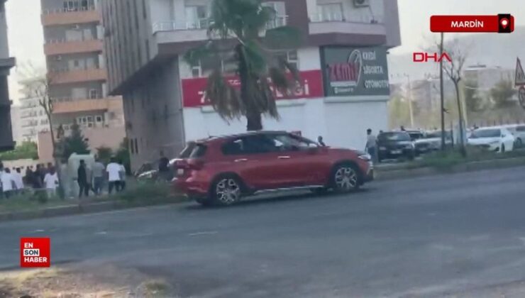 Mardin’de 2 küme ortasında silah, sopa ve taşlı hengame