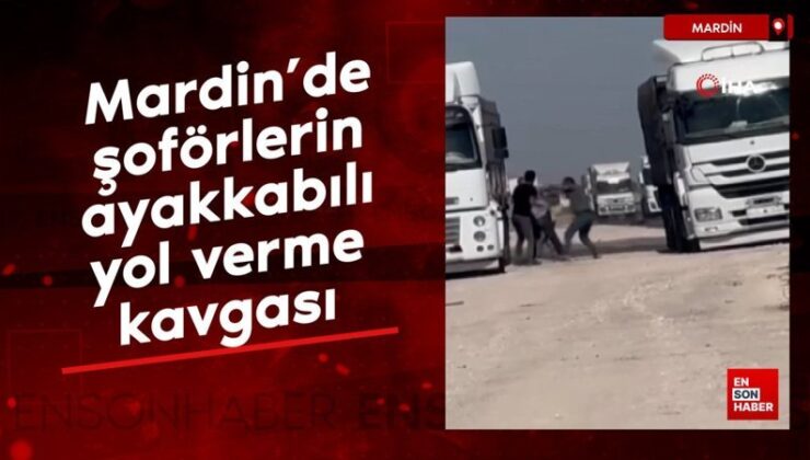 Mardin’de sürücülerin ayakkabılı yol verme arbedesi