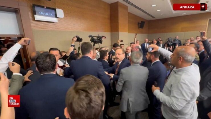 Meclis’te AK Parti ve CHP milletvekilleri ortasında arbede yaşandı