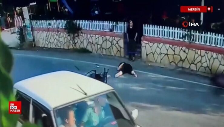 Mersin’de alkollü şoför arabayla motosikletlinin üzerinden geçti