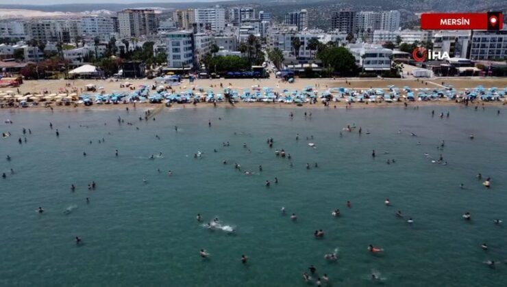 Mersin’de bayram tatili bitti, kıyılarda yoğunluk sürüyor