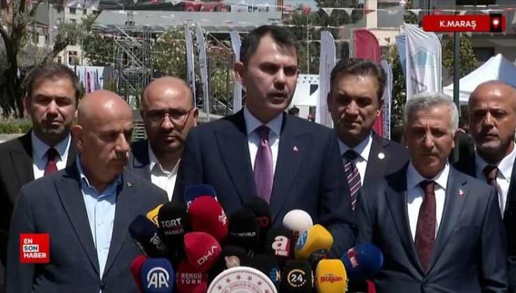Murat Kurum: Sarsıntı bölgesinde saatte 23, günde ise 550 konut inşa ediyoruz