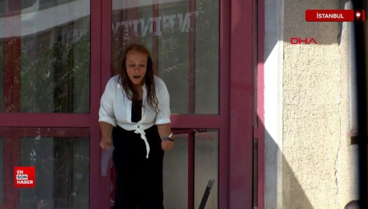 Pendik’te iş yerinin önünde akaryakıt döküp kendini yakmaya çalıştı