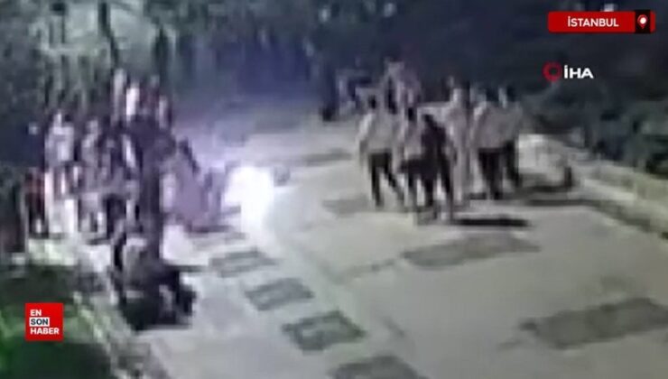 Pendik’te yürüyüş yoluna giren motosiklet küçük çocuğa çarptı