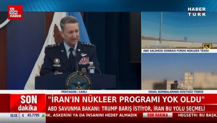 Pentagon: İran’ın nükleer programı yok oldu