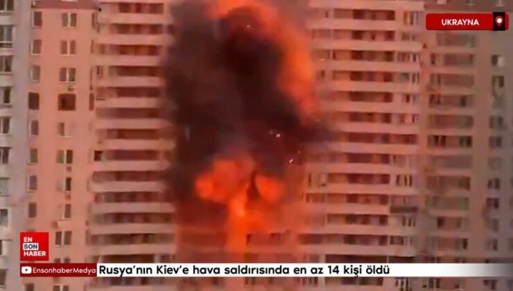 Rusya’nın Kiev’e hava taarruzunda en az 14 kişi öldü