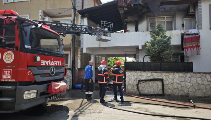 Sakarya’da korkutan mesken yangını