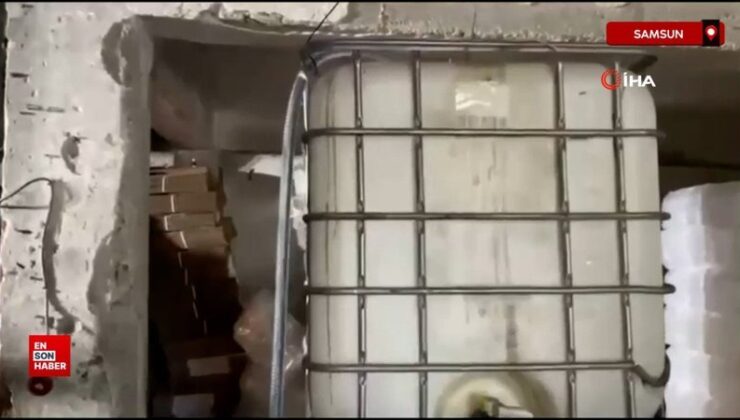 Samsun merkezli 8 vilayette uydurma alkol operasyonu