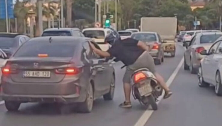 Samsun’da trafikte hengame