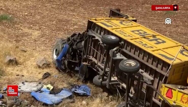 Şanlıurfa’da devrilen traktördeki şahıslar hayatını kaybetti