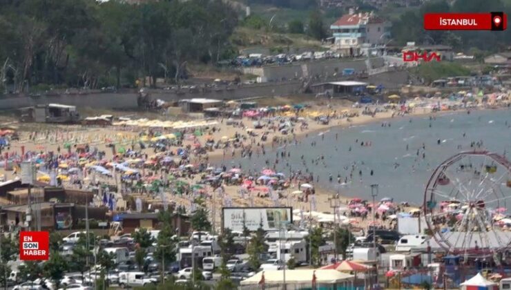 Şile’deki plajlarda bayram hareketliliği