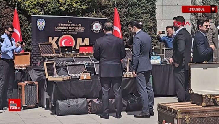 Şişli ve Beyoğlu’nda 100 milyon liralık kaçak çanta operasyonu