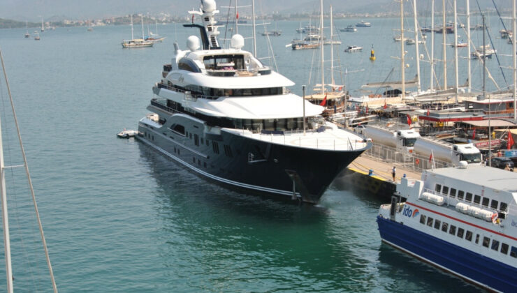 Suudi Arabistan Prensi’nin yatına Fethiye’de 140 ton yakıt ikmali