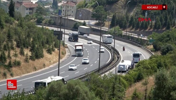 TEM Otoyolu Kocaeli geçişinde akıcı yoğunluk