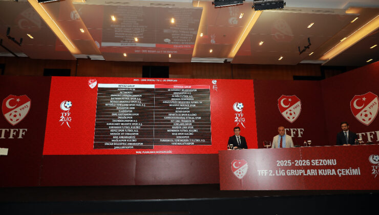 TFF 2. Lig Kümeleri kura çekimi yapıldı