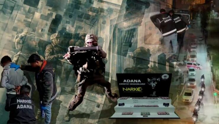 Adana merkezli 7 vilayette 825 kilo eroin ele geçirildi: 30 kuşkulu yakalandı
