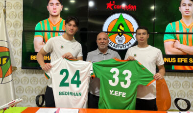 Alanyaspor, Bedirhan Özyurt ve Yunus Efe Sarıkaya’ya imza attırdı