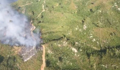 Antalya’da iki bölgede çıkan orman yangınlarına müdahale ediliyor