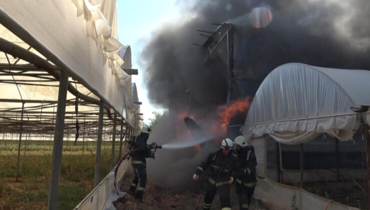 Antalya’da Mobilya atölyesi yangınında faciadan dönüldü