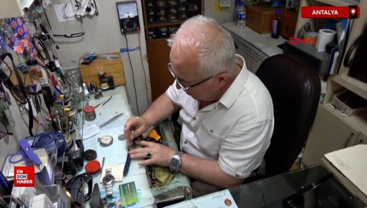 Antalya’da yarım asırlık saat ustası çırak bulamıyor