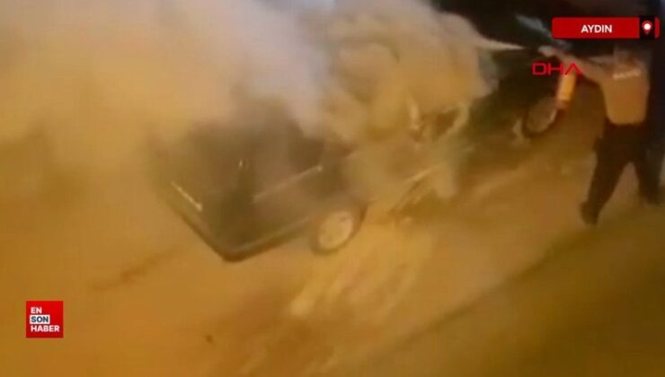 Aydın’da arabası kundaklandı, terk ettiği kocasından şikayetçi oldu