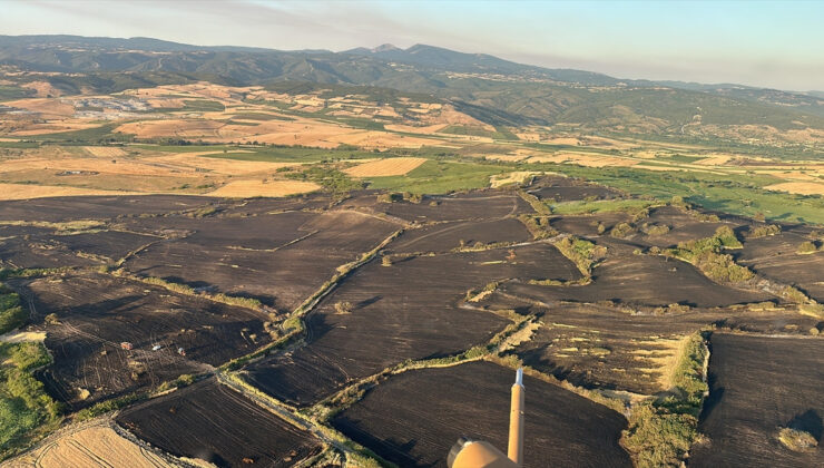Balıkesir Susurluk’taki arazi yangını denetim altına alındı