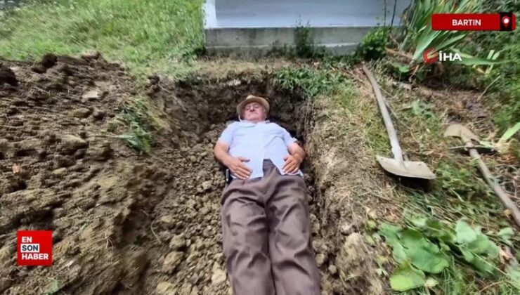 Bartın’da düşünde öldüğünü gören adam kendi mezarını kazdı