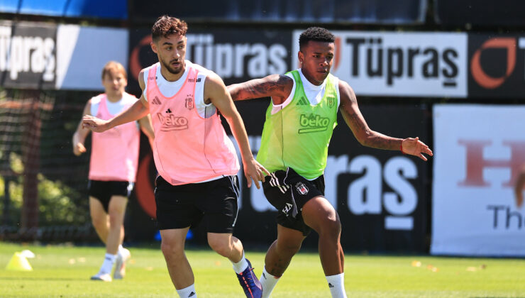 Beşiktaş günün birinci antrenmanını yaptı