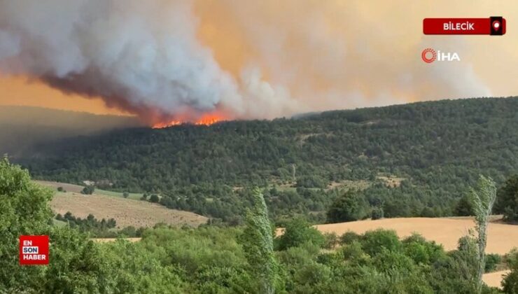 Bilecik’e sıçrayan orman yangını nedeniyle 7 köy yeri boşaltıldı
