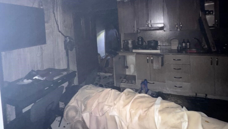 Bolu’da cami lojmanında yangın