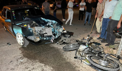 Burdur’da araba ile motosiklet çarpıştı: 1 meyyit