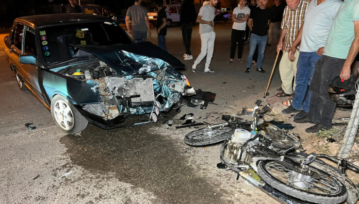 Burdur’da araba ile motosiklet çarpıştı: 1 meyyit