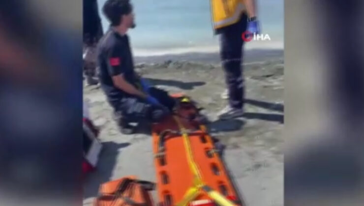 Burdur’da Salda Gölü’ne giren genç kız boğulma tehlikesi yaşadı