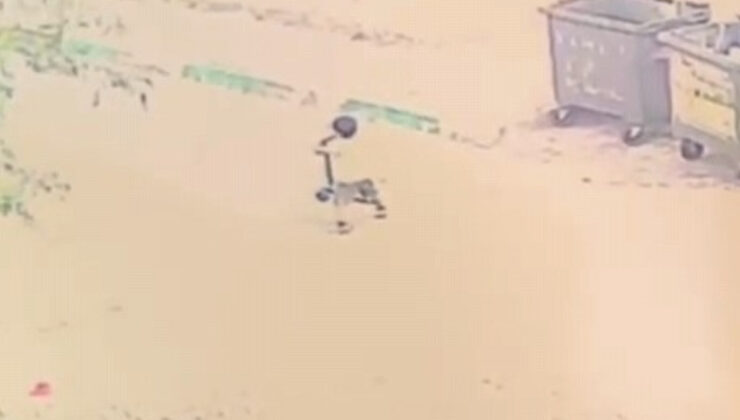 Bursa’da araba scooter kullanan çocuğu ezdi