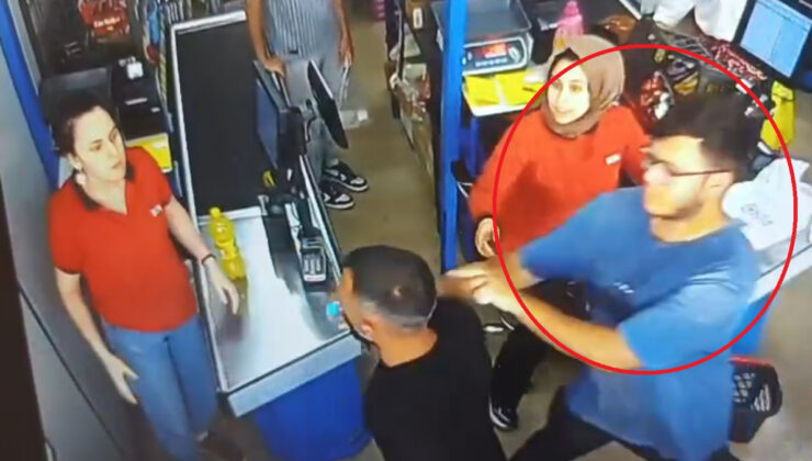 Bursa’da kasiyere yumruk atan saldırgana müdahale etti: Bayan darbediliyordu, duramadım