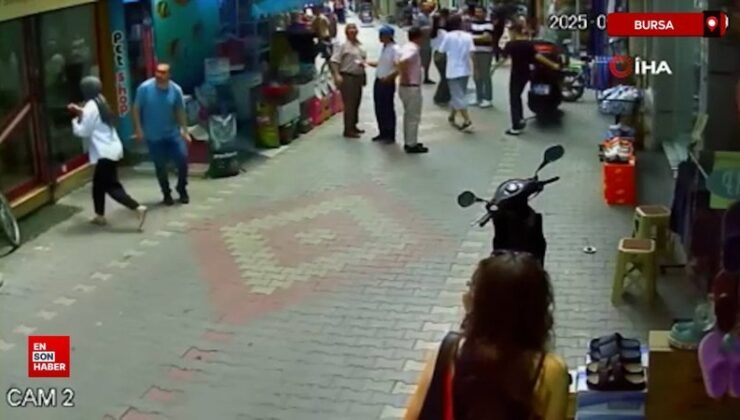 Bursa’da sarsıntıya yakalanma anları görüntülendi