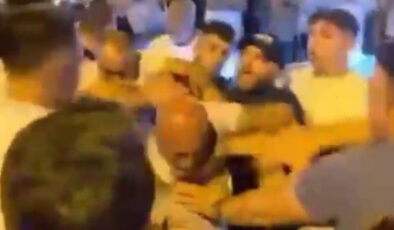 Bursa’da seyyar satıcılar ve zabıtaların arbedesi kamerada