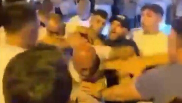 Bursa’da seyyar satıcılar ve zabıtaların arbedesi kamerada