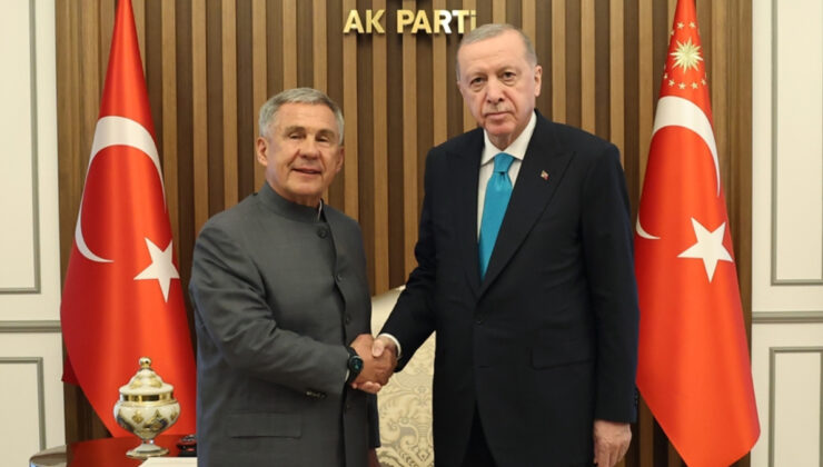 Cumhurbaşkanı Erdoğan, Tataristanlı mevkidaşı Minnihanov’u ağırladı