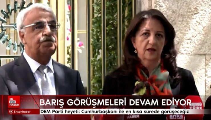 DEM Parti heyeti: Cumhurbaşkanı ile en kısa müddette görüşeceğiz