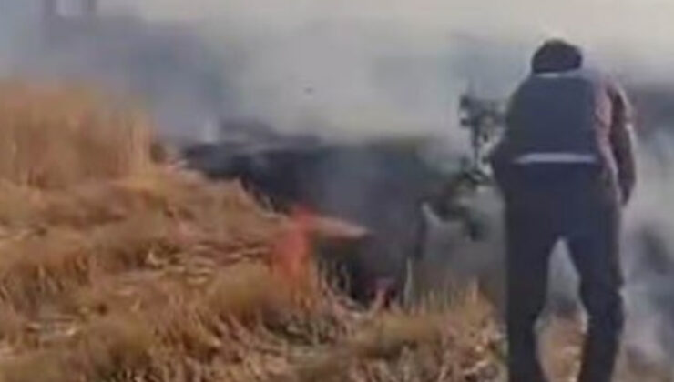 Diyarbakır’da yangın: 500 dönüm buğday kül oldu