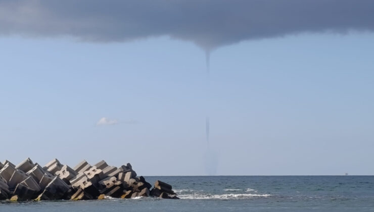 Düzce açıklarında deniz hortumu paniği