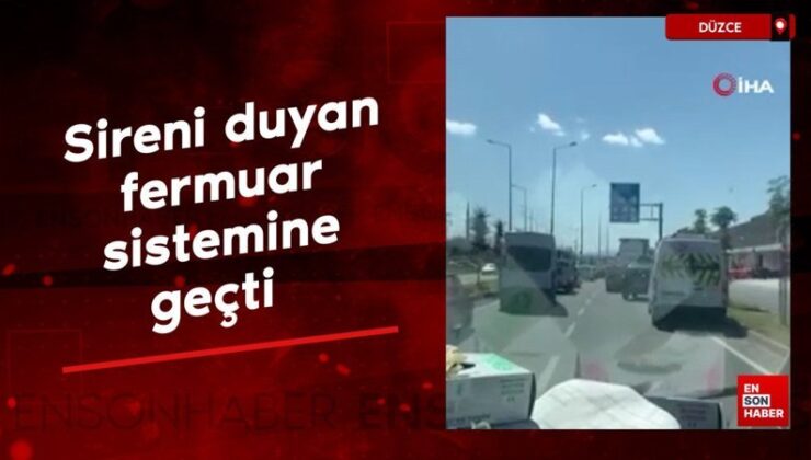 Düzce’de fireni duyan fermuar sistemine geçti