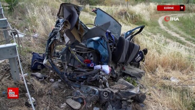 Edirne’de 5 kişinin öldüğü kazadan evvel “Bizi mevt ayırır” paylaşımı yapmış