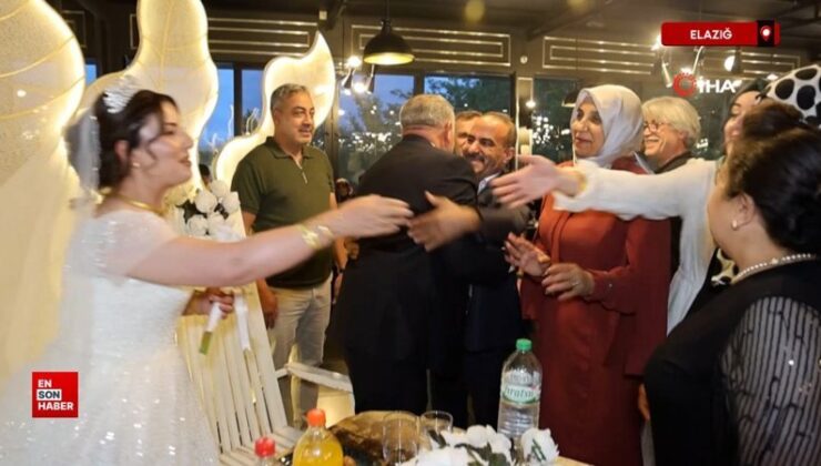 Elazığ’da 34 yıl sonra buluşan liseli arkadaşlar evlendi